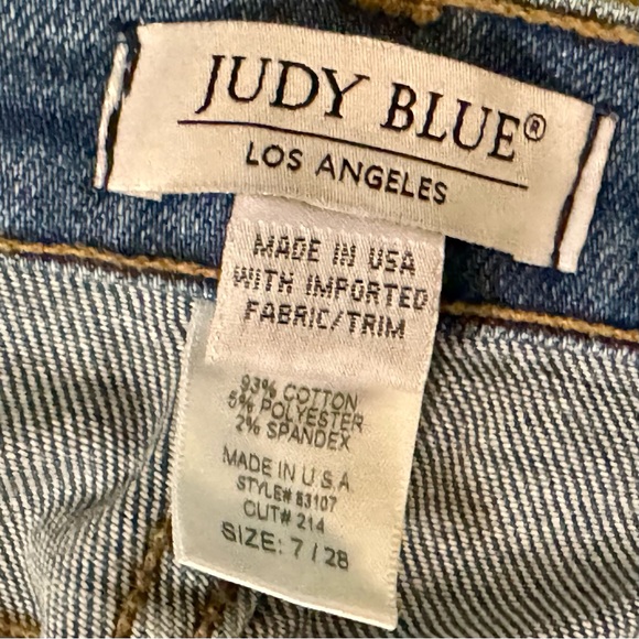 Women’s Judy Blue High Rise Tapered Relaxed Skinny fit Mom Jeans 7/28 30 x 28 - Picture 4 of 6